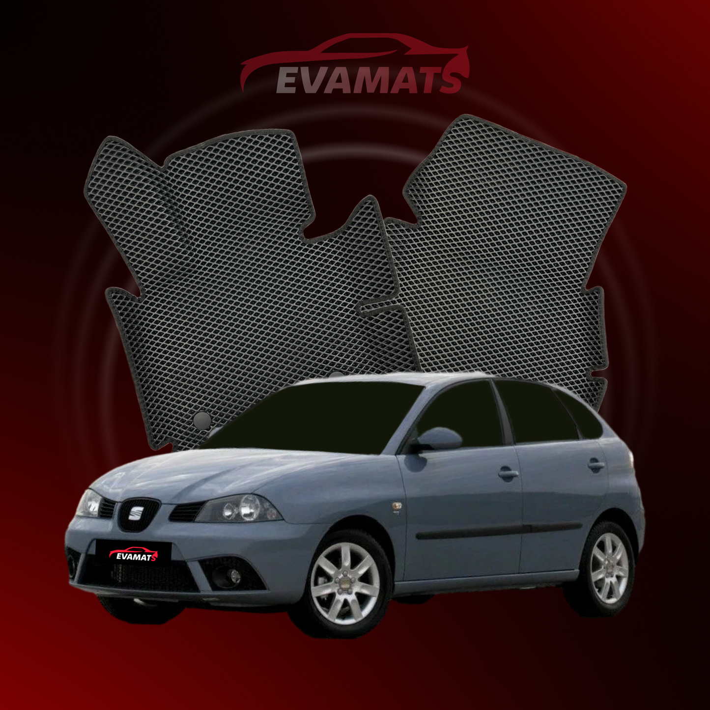 Alfombrillas de coche EVAMATS para SEAT Ibiza 3ª generación año 2001-2008 HATCHBACK 5 puertas