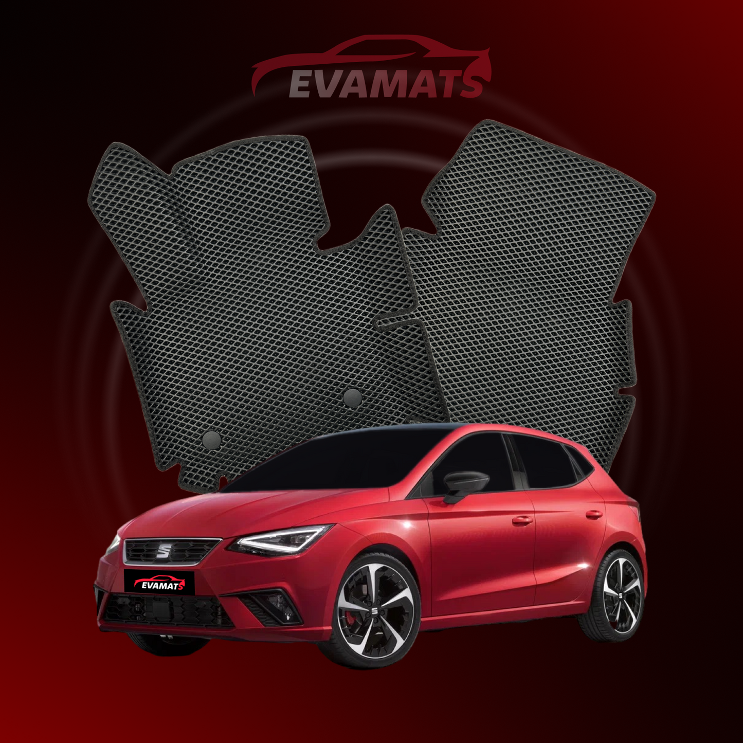 Tapis de voiture EVAMATS pour SEAT Ibiza 5 génération 2017-2025 année HATCHBACK 5 portes