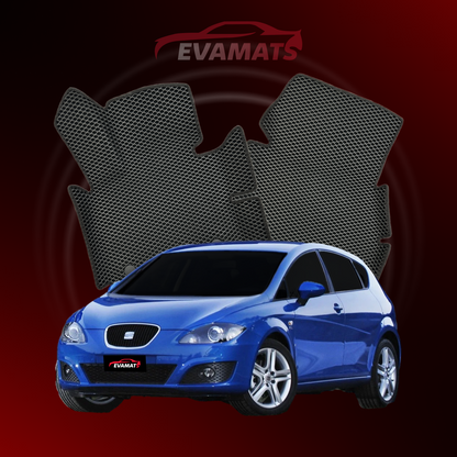 Car mats EVAMATS for SEAT Leon 2 gen 2005-2012 year HATCHBACK 5 door