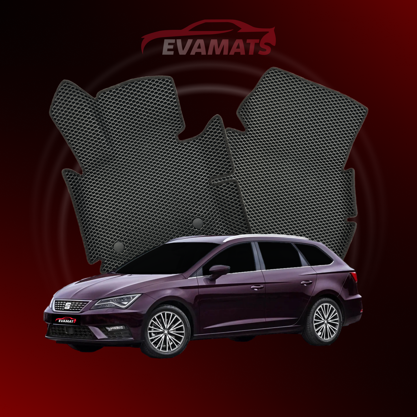 Tapis de voiture EVAMATS pour SEAT Leon 3 génération 2012-2020 année STATION WAGON