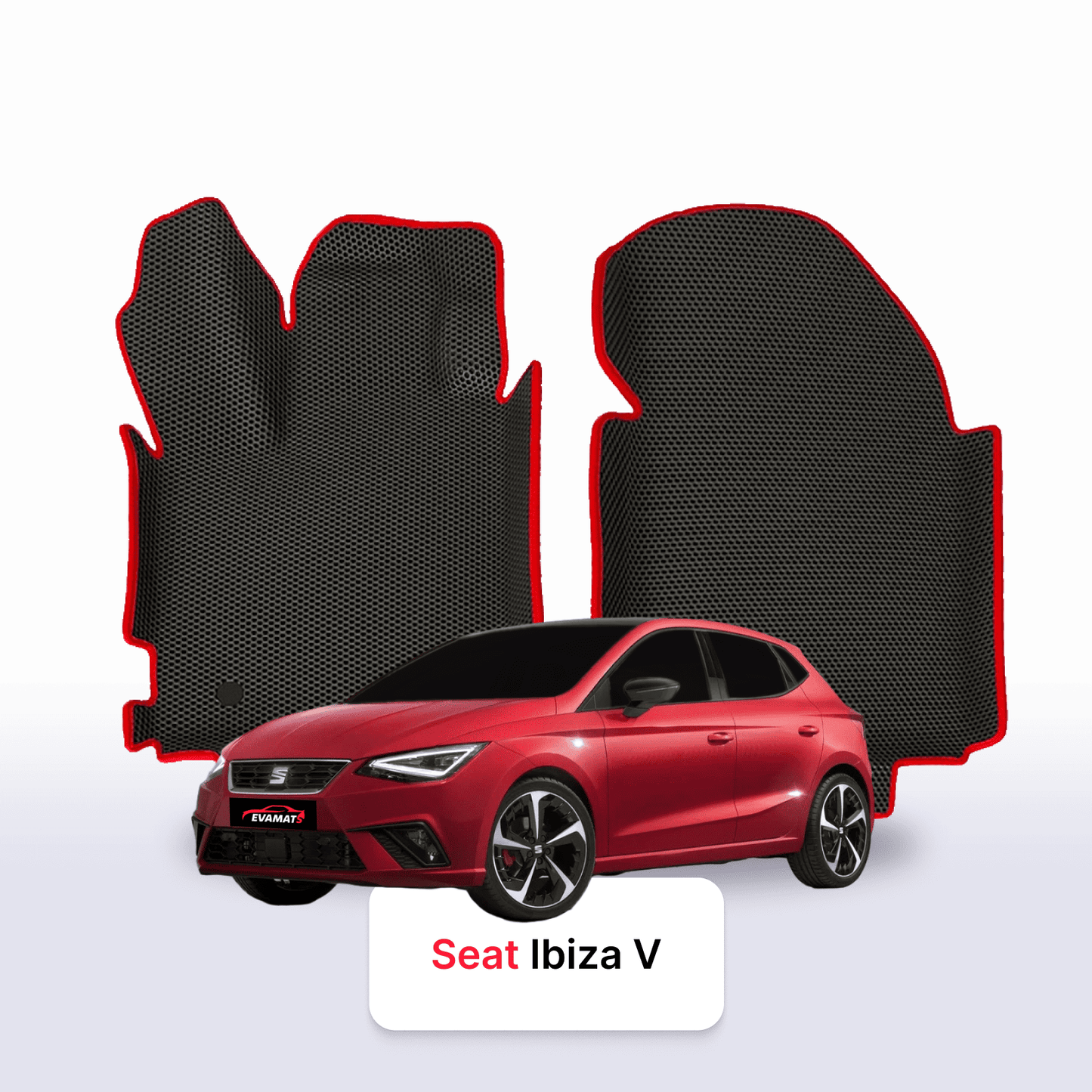 Car mats EVAMATS for SEAT Ibiza 5 gen 2017-2025 year HATCHBACK 5 door