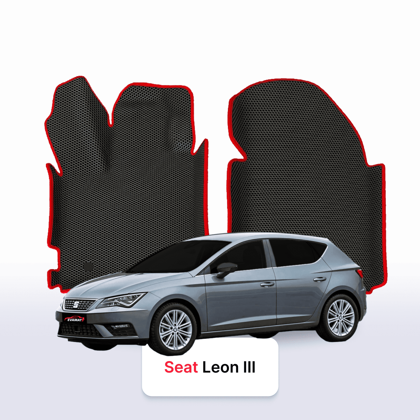 Car mats EVAMATS for SEAT Leon 3 gen 2012-2020 year HATCHBACK 5 door