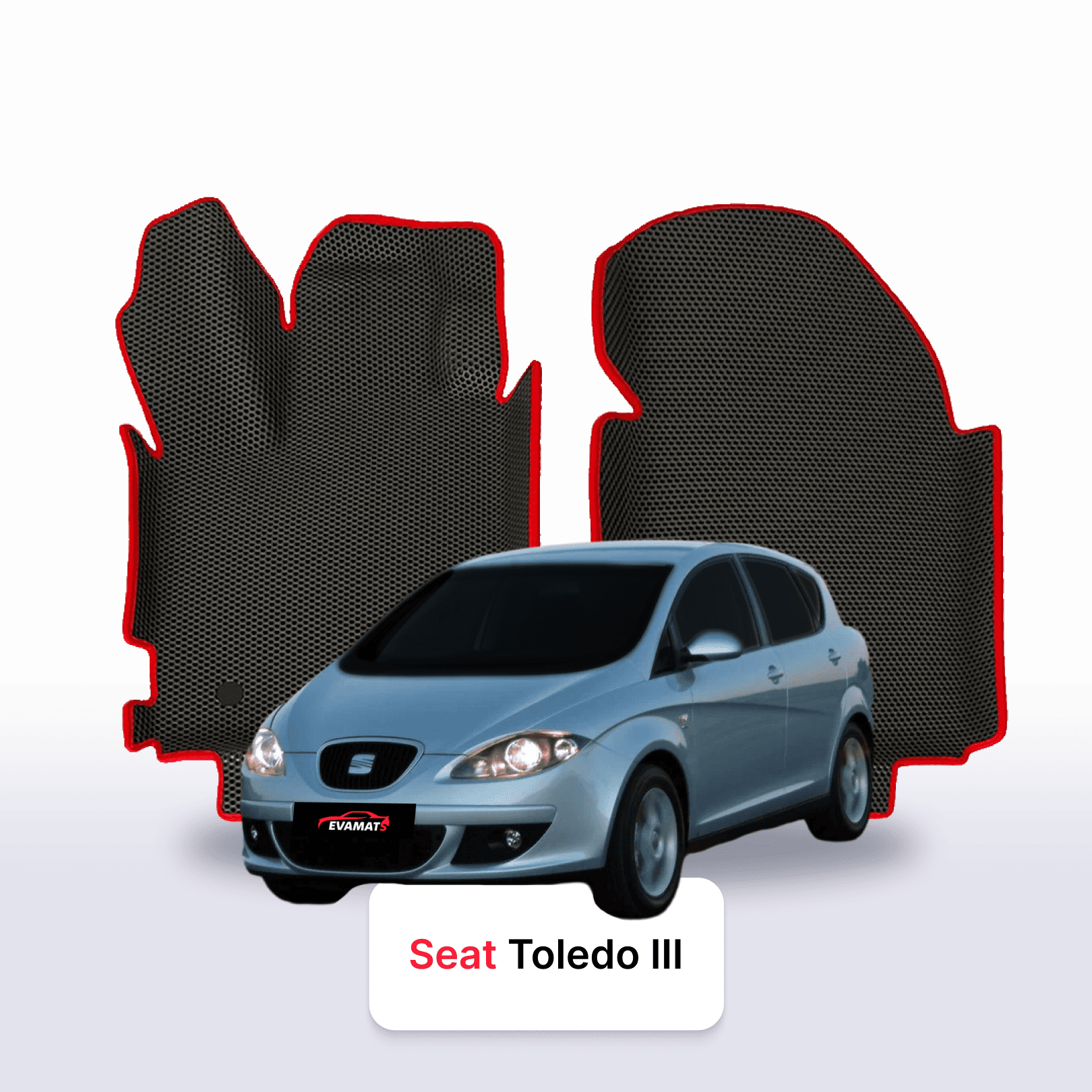 Car mats EVA for SEAT Toledo 3 gen 2004-2009 year HATCHBACK 5 door