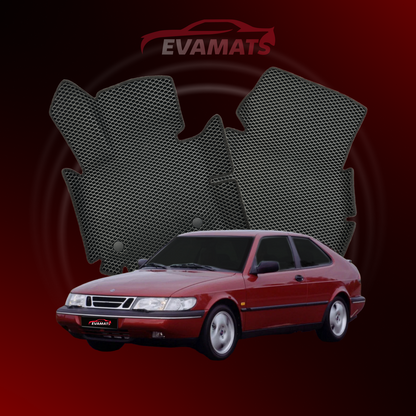 Podlahové koberce EVAMATS pre Saab 900 2. generácie rok 1993-1998 HATCHBACK 3 dvere