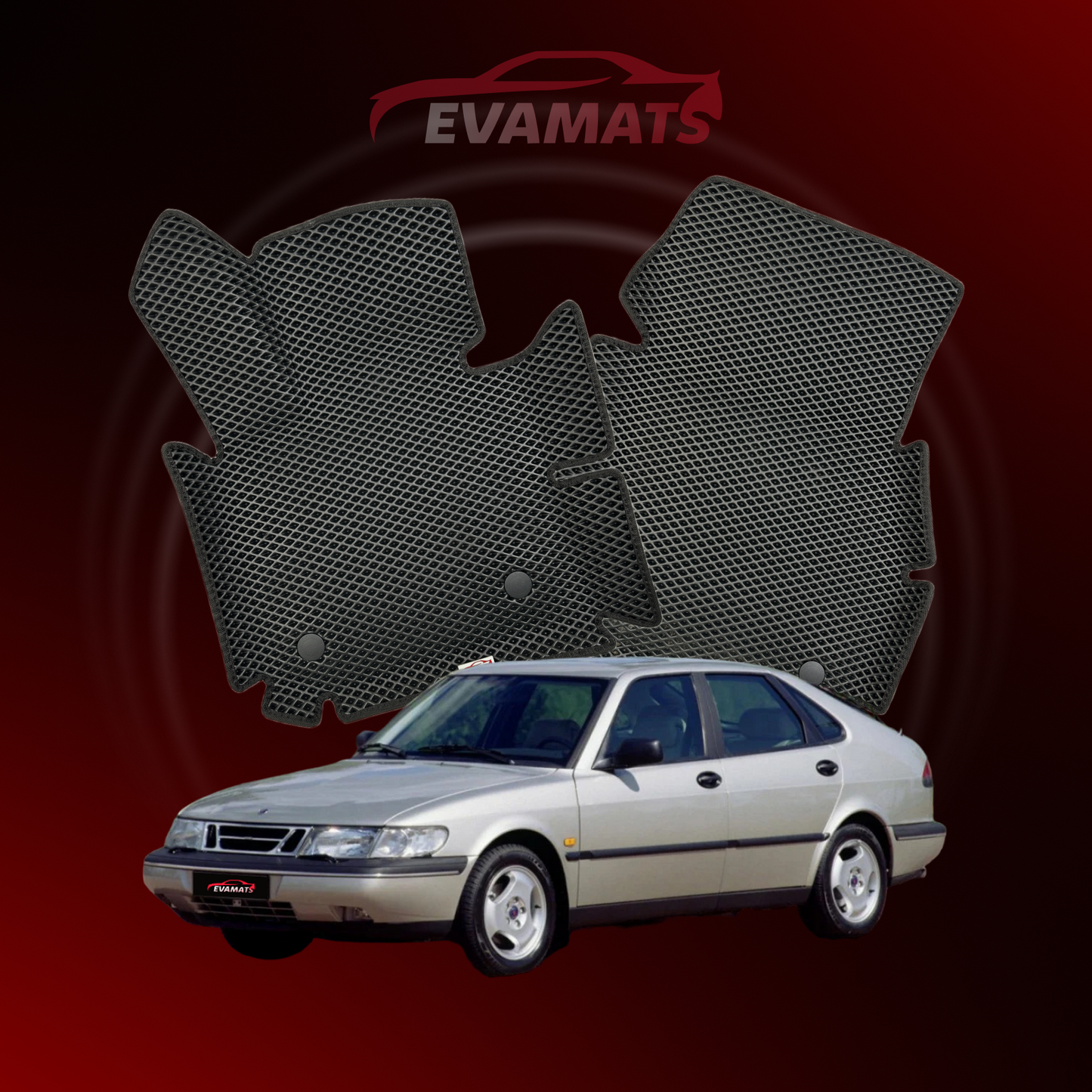 Autokoberce EVAMATS pre Saab 900 2 gen 1993-1998 rok LIFTBACK