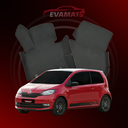 Tapis de voiture EVAMATS pour Skoda Citigo 1 gen 2011-2020 année HATCHBACK 3 portes