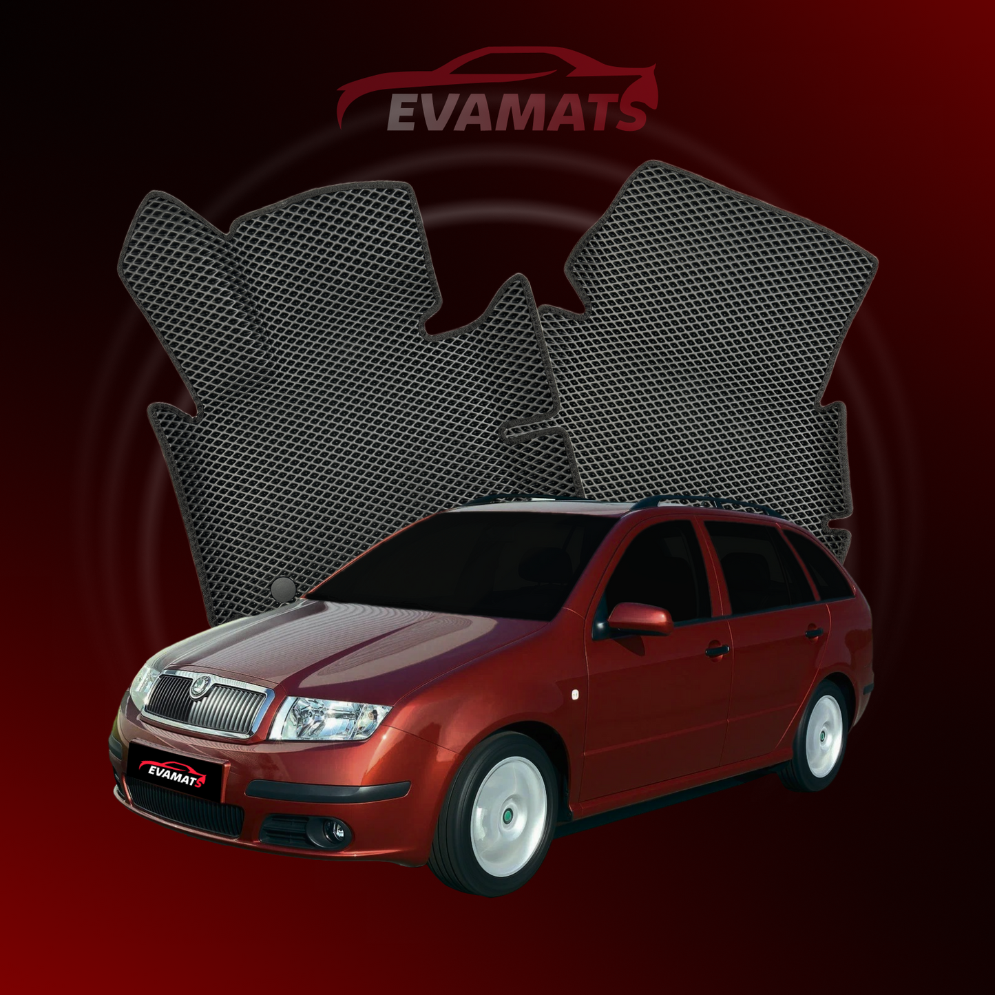 Alfombrillas de coche EVAMATS para Skoda Fabia 1ª generación año 1999-2007 STATION WAGON