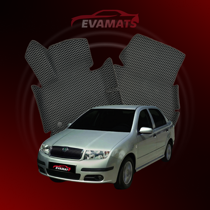 Car mats EVAMATS for Skoda Fabia 1 gen 1999-2007 year SEDAN