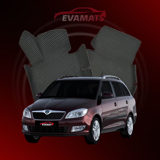 Car mats EVAMATS for Skoda Fabia 2 gen 2007-2014 year STATION WAGON