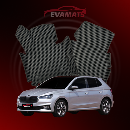 Tapis de voiture EVAMATS pour Skoda Fabia 4 gen 2022-2024 année HATCHBACK 5 portes