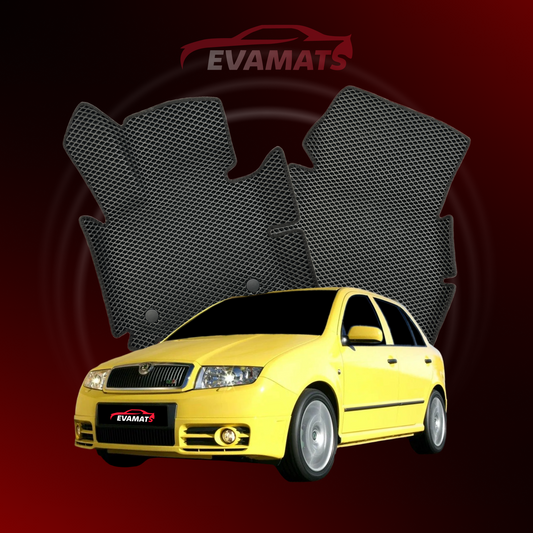 Car mats EVAMATS for Skoda Fabia RS 1 gen 2003-2006 year HATCHBACK 5 door