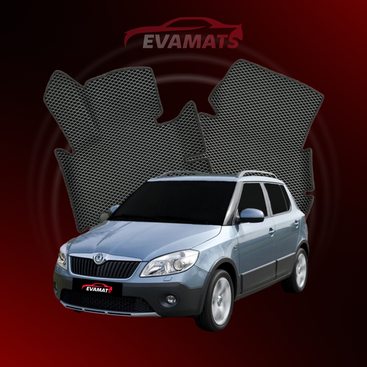 Tapis de voiture EVAMATS pour Skoda Fabia Scout 2 gen 2010-2014 année HATCHBACK 5 portes