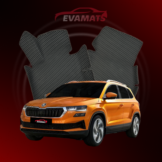 Car mats EVAMATS for Skoda Karoq 1 gen 2017-2025 year SUV