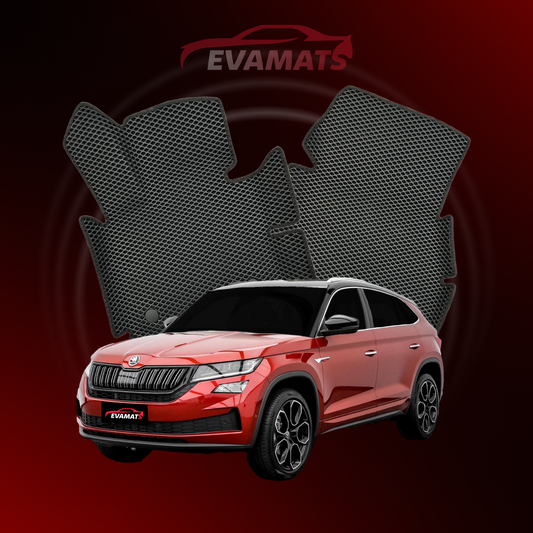 Car mats EVAMATS for Skoda Kodiaq GT 1 gen 2019-2025 year SUV