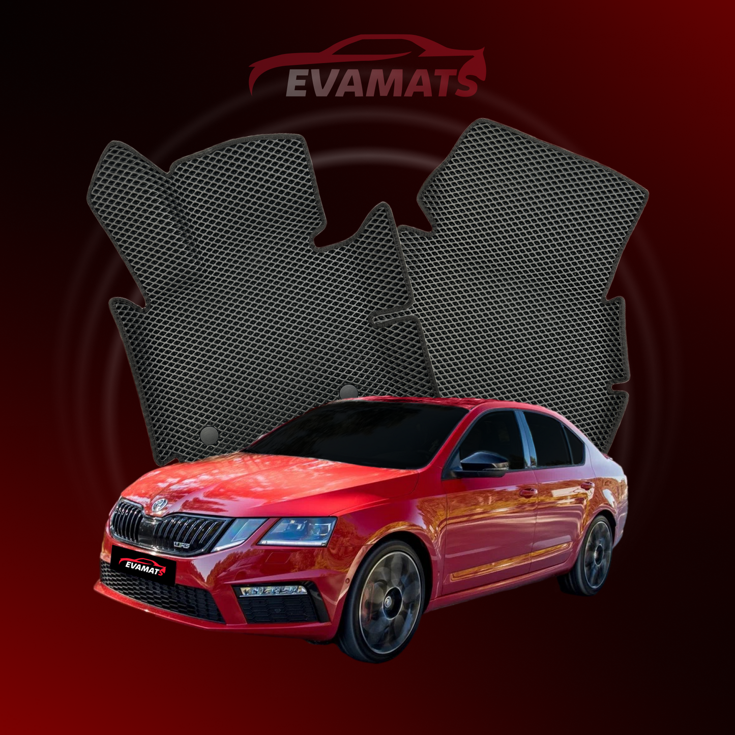 Tapis de voiture EVAMATS pour Skoda Octavia RS(A7) 3 gen 2013-2020 année LIFTBACK