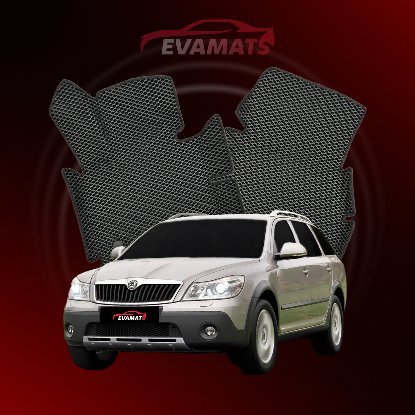 Tapis de voiture EVAMATS pour Skoda Octavia Scout(A5) 2 gen 2004-2013 année STATION WAGON