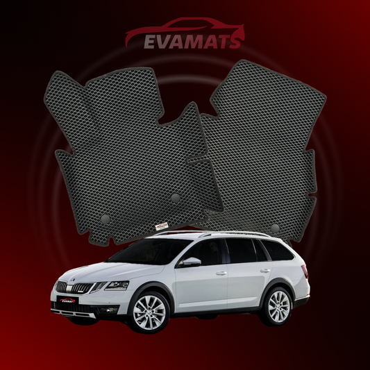 Alfombrillas de coche EVAMATS para Skoda Octavia Scout(A7) 3ª generación año 2013-2019 STATION WAGON