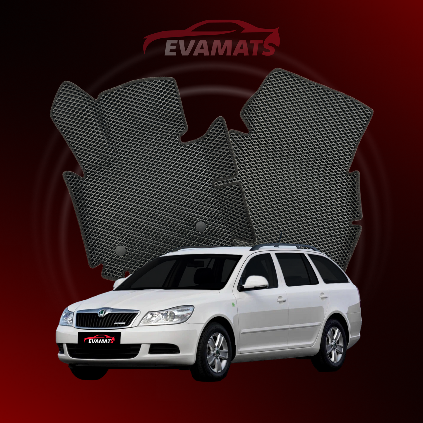 Tappetini per auto EVAMATS per Skoda Octavia(A5) 2 gen 2004-2013 anno STATION WAGON