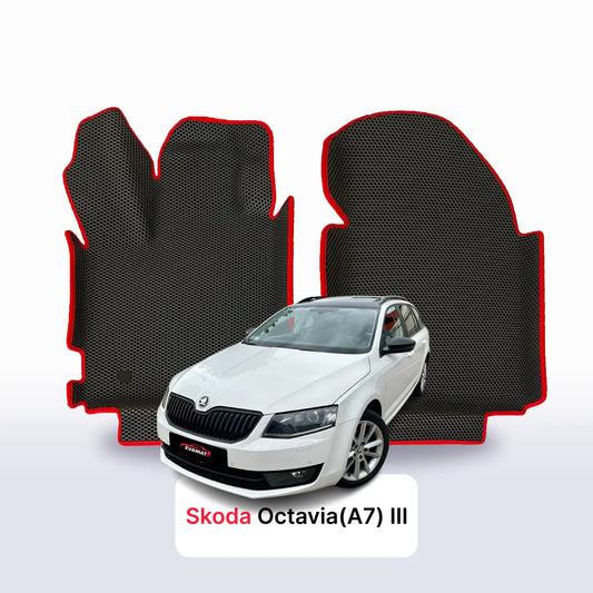 Car mats EVAMATS for Skoda Octavia(A7) pre-facelift 3 gen 2013-2016 year STATION WAGON