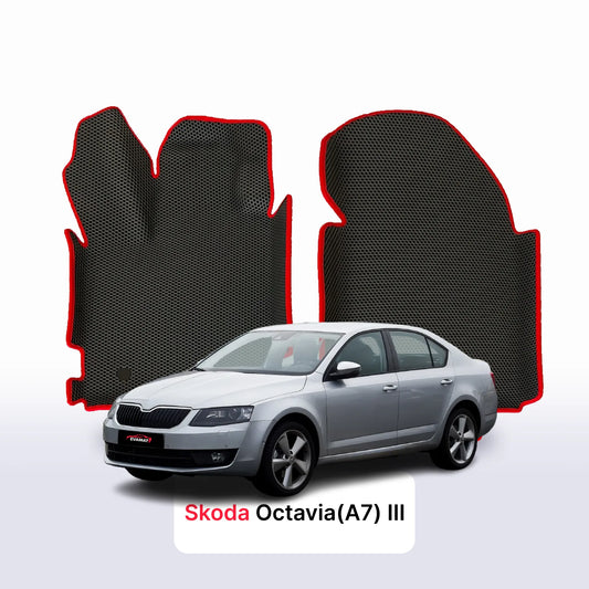 Car mats EVAMATS for Skoda Octavia(A7) pre-facelift 3 gen 2013-2016 year LIFTBACK