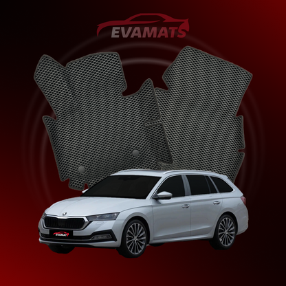 Car mats EVAMATS for Skoda Octavia(A8) 4 gen 2019-2023 year STATION WAGON