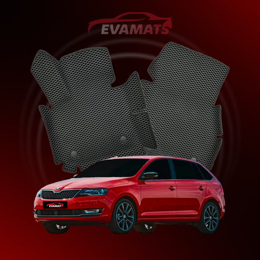 Tapis de voiture EVAMATS pour Skoda Rapid 1 gen 2012-2020 année STATION WAGON