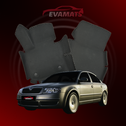 Car mats EVAMATS for Skoda Superb(B5) 1 gen 2001-2008 year SEDAN