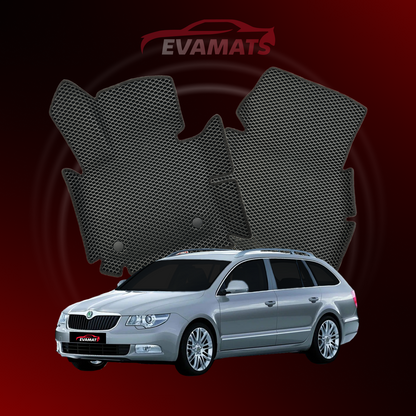 Tapis de voiture EVAMATS pour Skoda Superb(B6) 2 gen 2008-2015 année STATION WAGON