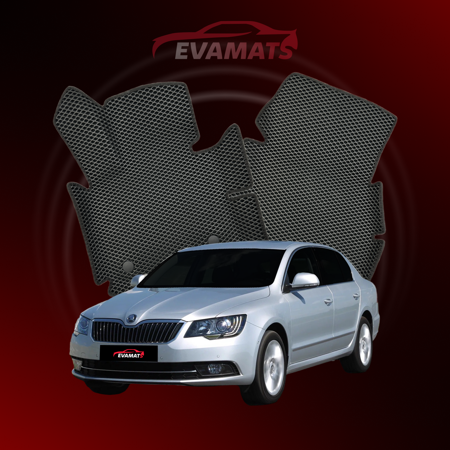 Tapis de voiture EVAMATS pour Skoda Superb(B6) 2 gen 2008-2015 année LIFTBACK