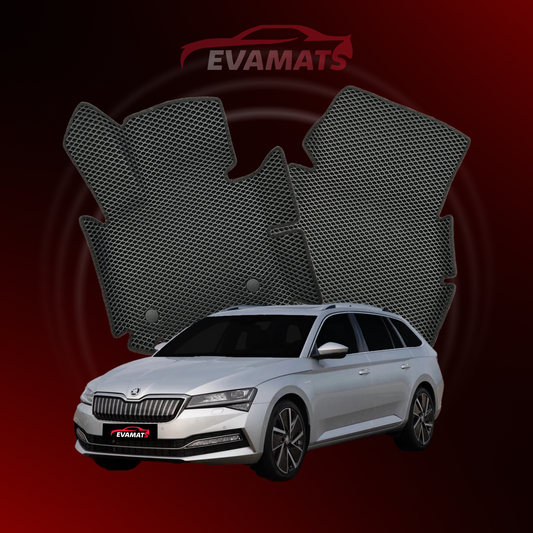 Car mats EVAMATS for Skoda Superb(B8) 3 gen 2015-2025 year STATION WAGON