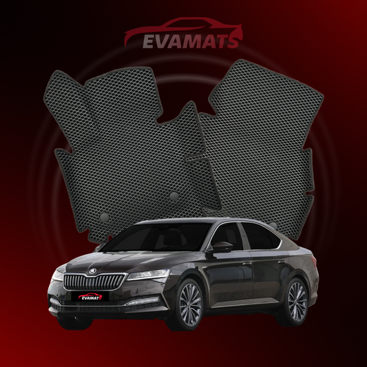 Car mats EVAMATS for Skoda Superb(B8) 3 gen 2015-2025 year LIFTBACK