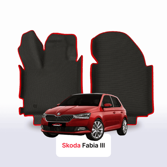 Car mats EVAMATS for Skoda Fabia 3 gen 2014-2022 year HATCHBACK 5 door