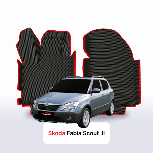 Car mats EVAMATS for Skoda Fabia Scout 2 gen 2010-2014 year HATCHBACK 5 door