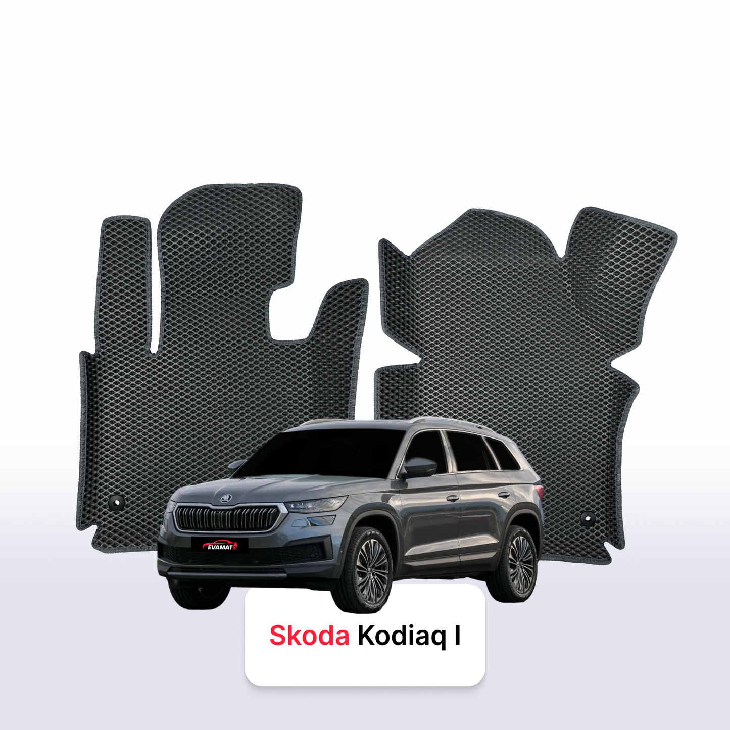 Car mats EVAMATS for Skoda Kodiaq 1 gen 2016-2024 year SUV