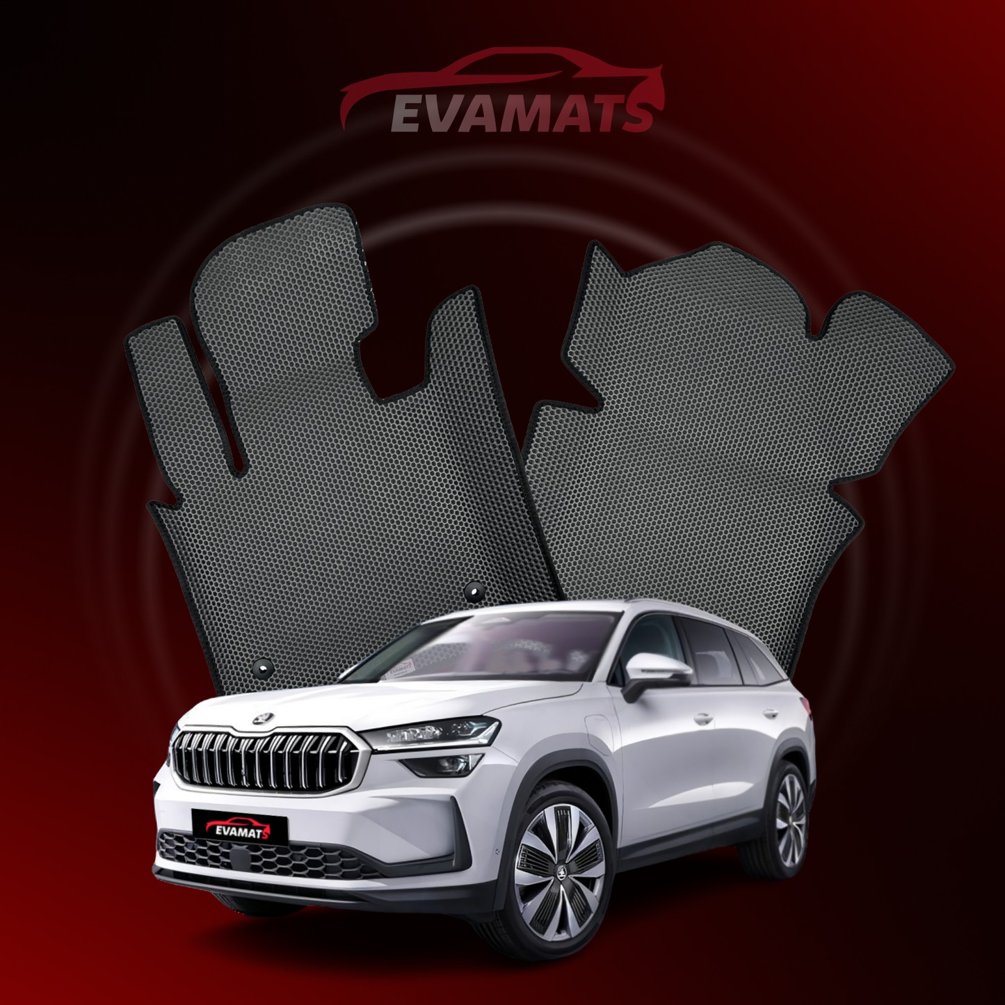 Car mats EVAMATS for Skoda Kodiaq 2 gen 2023-2026 year SUV