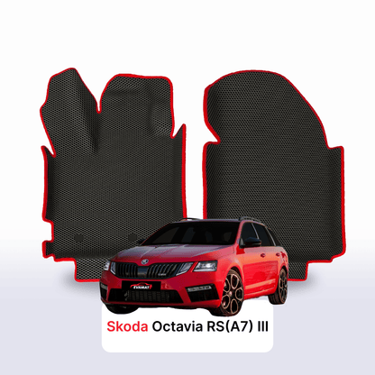 Car mats EVAMATS for Skoda Octavia RS(A7) 3 gen 2013-2020 year STATION WAGON