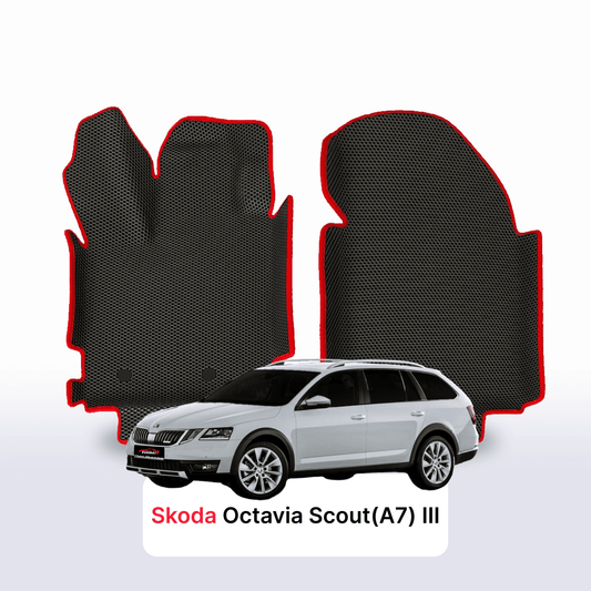 Car mats EVAMATS for Skoda Octavia Scout(A7) 3 gen 2013-2019 year STATION WAGON