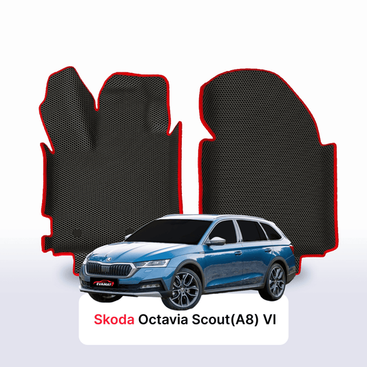 Car mats EVAMATS for Skoda Octavia Scout(A8) 4 gen 2019-2028 year STATION WAGON
