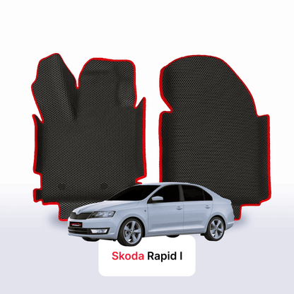 Car mats EVAMATS for Skoda Rapid 1 gen 2012-2020 year LIFTBACK