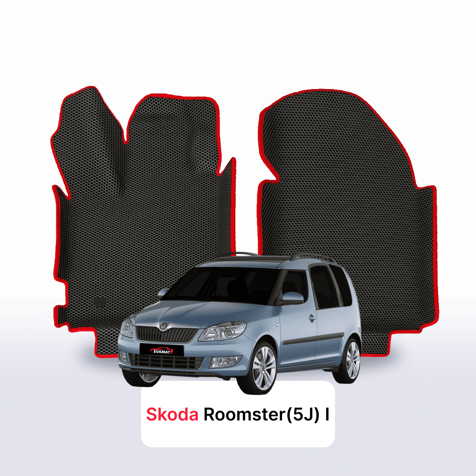 Car mats EVA for Skoda Roomster(5J) 1 gen 2006-2015 year MINIVAN