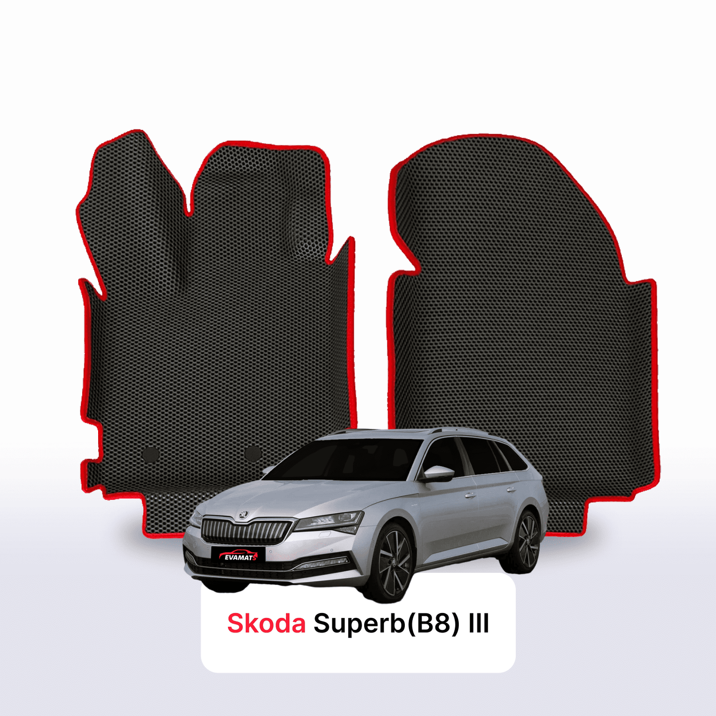 Car mats EVAMATS for Skoda Superb(B8) 3 gen 2015-2024 year STATION WAGON