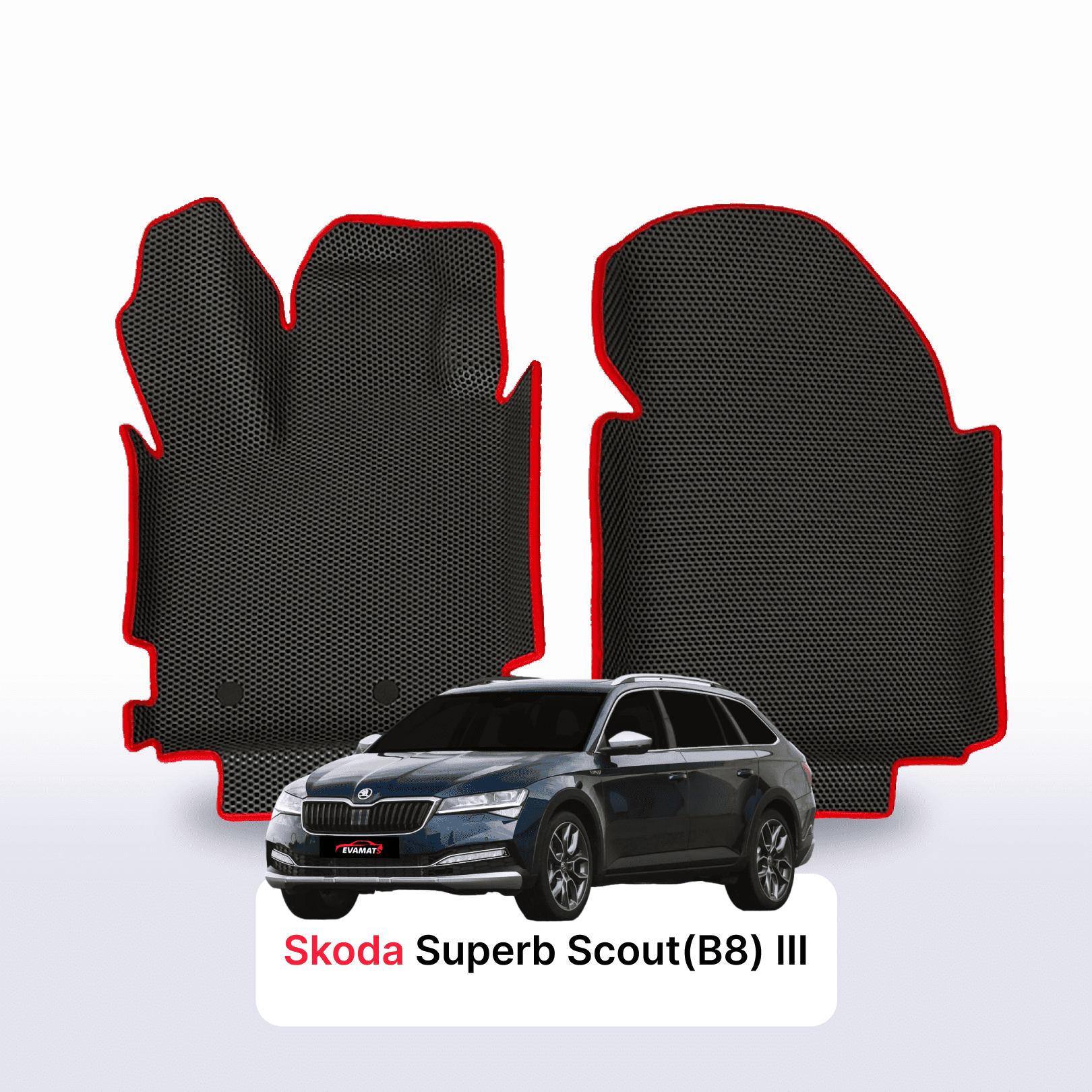 Car mats EVA for Skoda Superb Scout(B8) 3 gen 2019-2025 year STATION WAGON