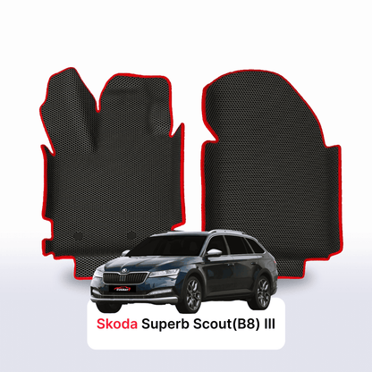 Car mats EVAMATS for Skoda Superb Scout(B8) 3 gen 2019-2024 year STATION WAGON