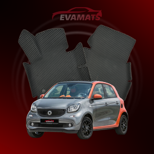 Tapis de voiture EVAMATS pour Smart Forfour 2 gen 2014-2025 année HATCHBACK 5 portes