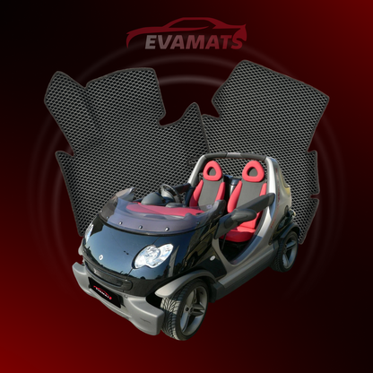 Alfombrillas de coche EVAMATS para Smart Fortwo 1ª generación año 1998-2007 CROSSBLADE