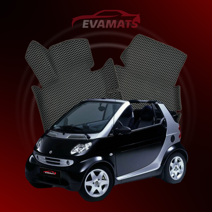 Autokoberce EVAMATS pro Smart Fortwo 1 gen 1998-2007 rok CABRIO