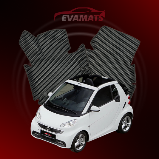 Autokoberce EVAMATS pro Smart Fortwo 2 gen 2007-2015 rok CABRIO