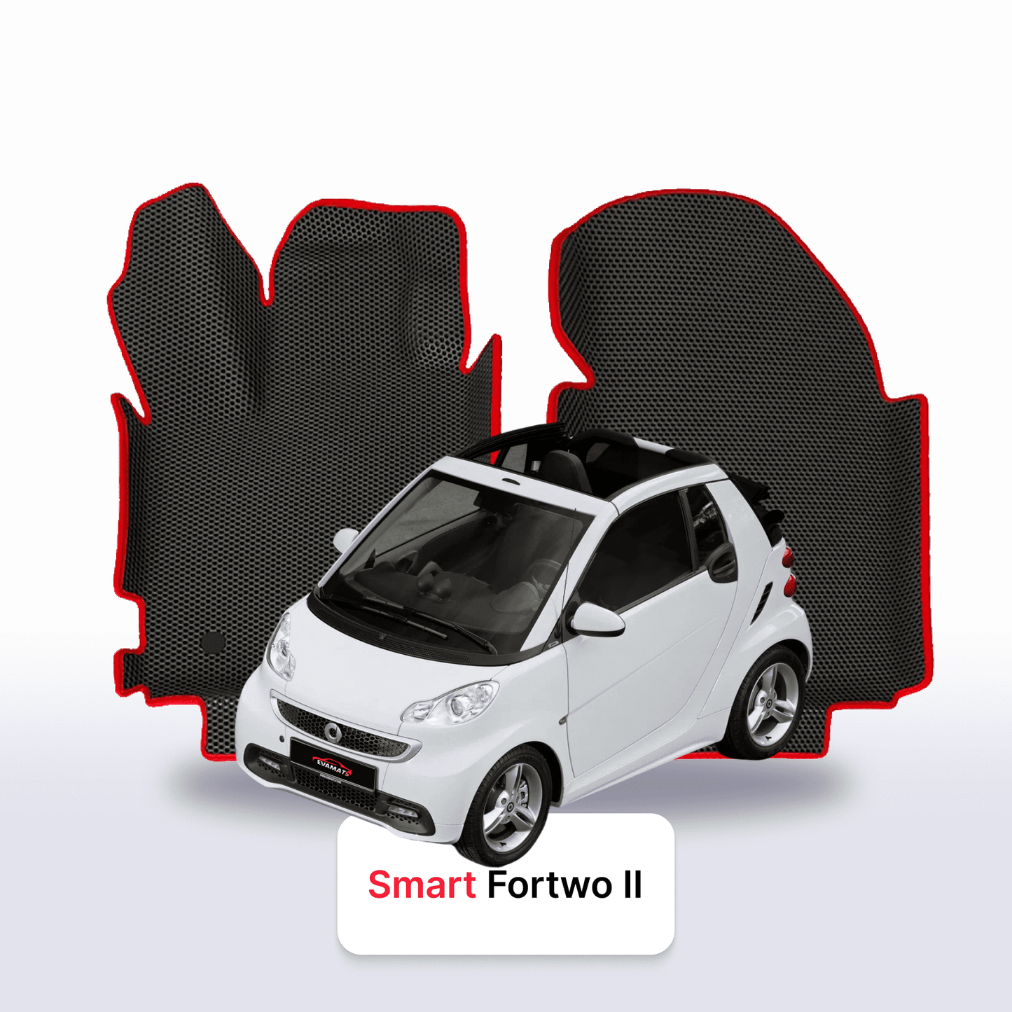 Car mats EVAMATS for Smart Fortwo 2 gen 2007-2015 year CABRIO