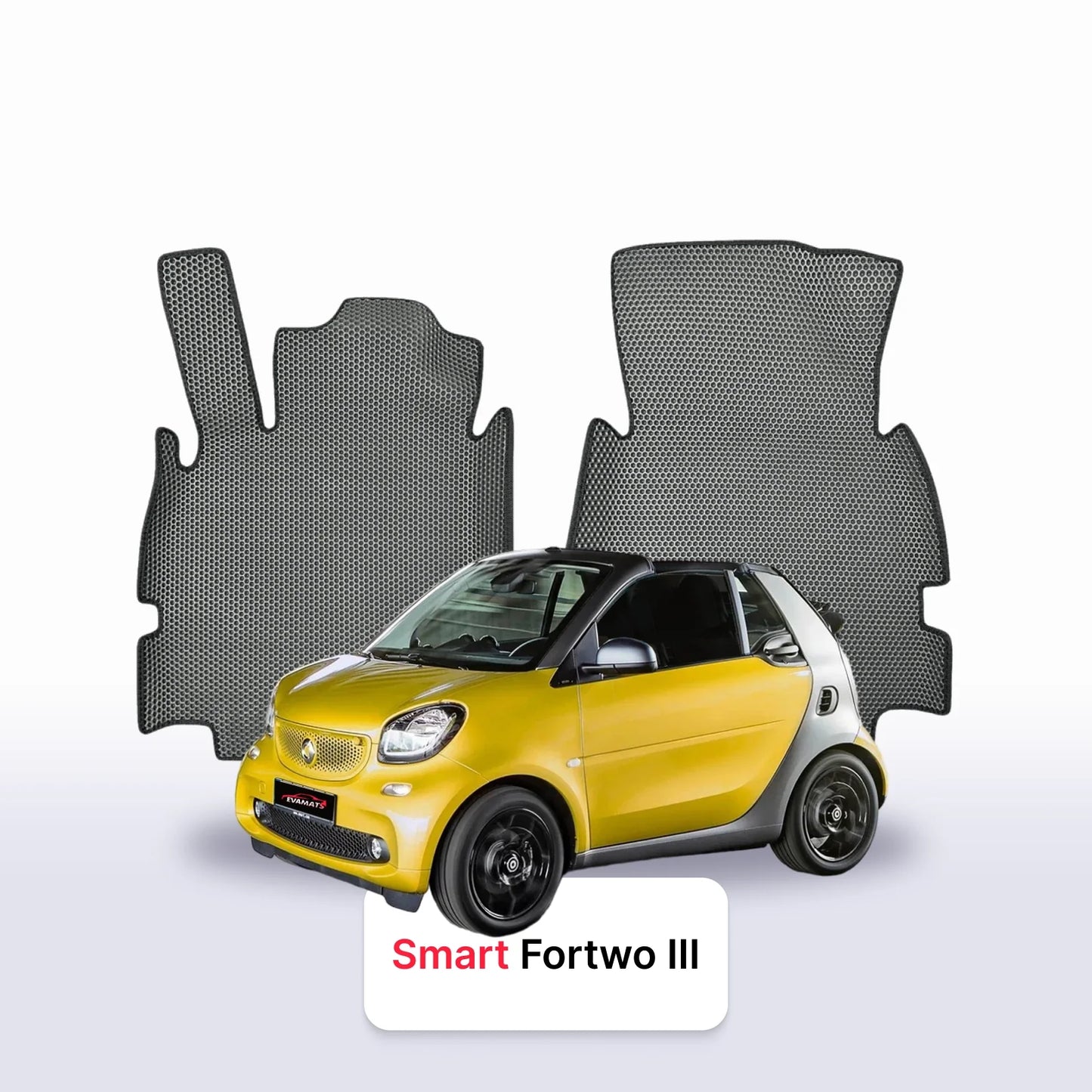 Car mats EVAMATS for Smart Fortwo 3 gen 2014-2025 year CABRIO