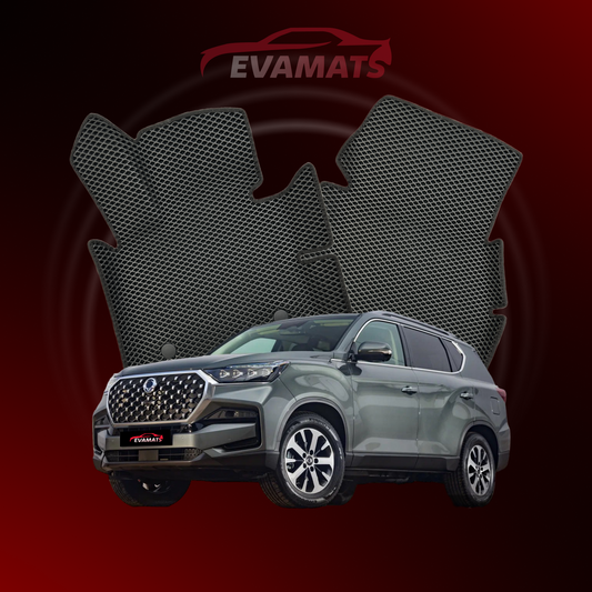 Car mats EVAMATS for SsangYong Rexton 4 gen 2017-2025 year SUV